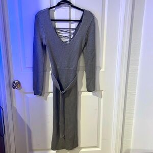 JLUXLABEL sweater dress with beautiful cross tie back